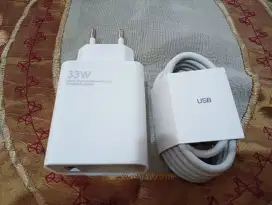 ChargerXiaomi OriginalCopotan 33 WattTipeC SuperFastCharge Segel Baru