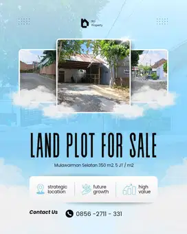 Tanah Strategis Nyaman Untuk Hunian Atau Kos Dalam Mulawarman Selatan