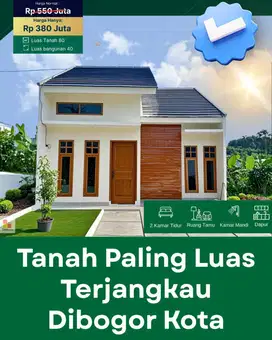 Rumah Cash Minimalis Di Bogor Kota , Istri Pasti bahagia