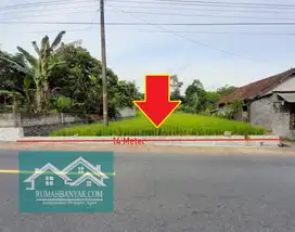Jual Tanah Murah & Strategis Di Cangkringan,Tepi Jalan Cocok Utk Usaha