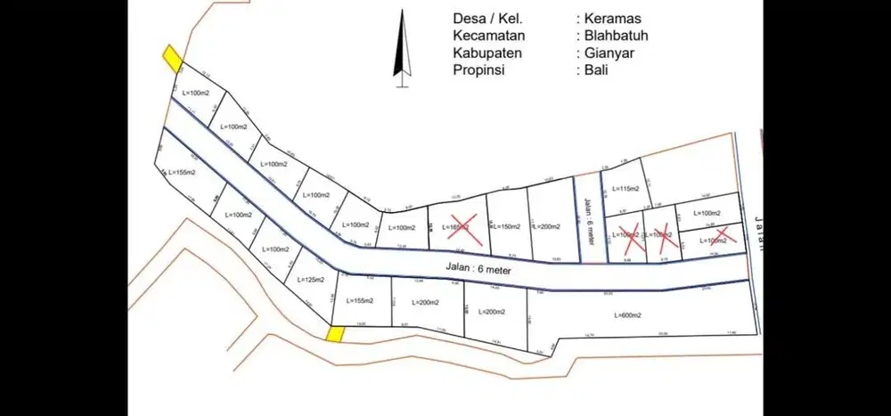 Dijual tanah dekat pantai keramas