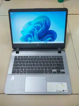 Dijual laptop Asus A407M fingerprint Ram 4GB SSD 128GB Win 11 siap pak
