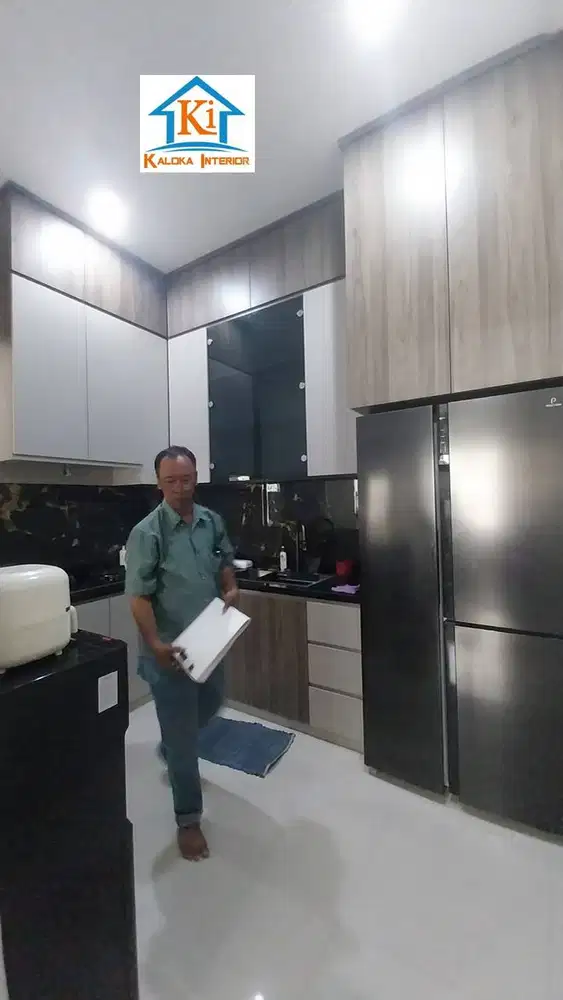Jasa Buat Kitchen Set Per Meter Surabaya, Kaloka Interior