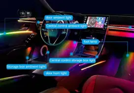 pasang lampu ambient light interior mobil sejadetabek