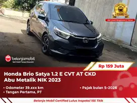 [ GARANSI 5TH ] Honda Brio Satya 1.2 E CVT AT CKD Abu 2023/2024
