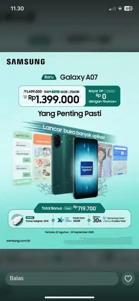 SAMSUNG A07 4 64GB