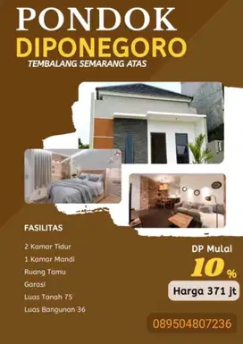 HUNIAN MURAH SELANGKAH KE JALAN RAYA CITRAGRAND TEMBALANG SEMARANG