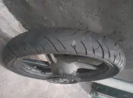 Pelek palang 6 ring 18 ban tubeless nap gir belakang