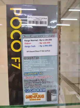HP POCO F7 RAM 12/512