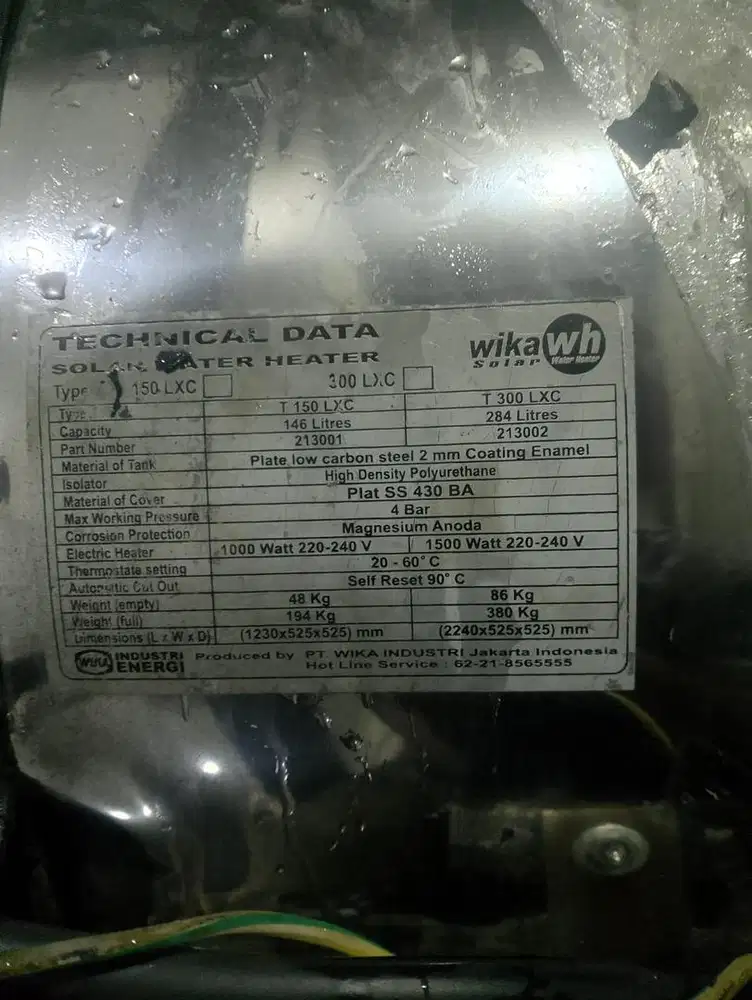 Wika wh 150liter