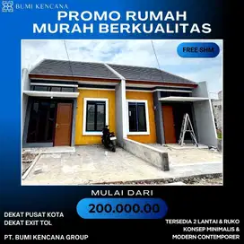 Di jual rumah nyaman minimalis modren dekat tol sumarecon