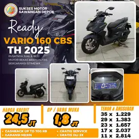 HONDA NEW VARIO 160 CBS TH 2025 UNIT MULUS BISA CASH KREDIT BERGARANSI