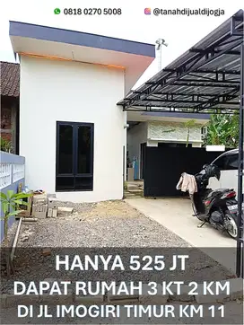 Rumah di Jl Imogiri Timur KM 11 dekat Stadion Sultan Agung Siap Huni