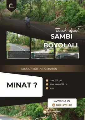 Tanah Zona Kuning Pekarangan Sambi Boyolali