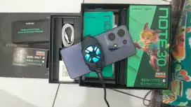 Note 30 8+8/256 FullsetOri,onic edition+FanCooler, all game ratakanan