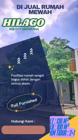 Rumah siap huni dengan full furnished di kawasan premium BSB City