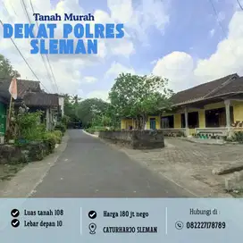 Tanah Murah Dekat Polres Sleman