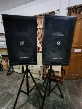 DJUAL SATU SET SOUND SYSTEM AKTIF MERK AUDIO ONE