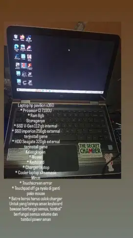 Laptop hp pavilion x360