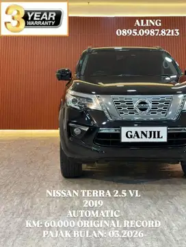 [ 3 YEAR WARRANTY ] NISSAN TERRA VL 2.5 AT 2019 SIAP PAKAI