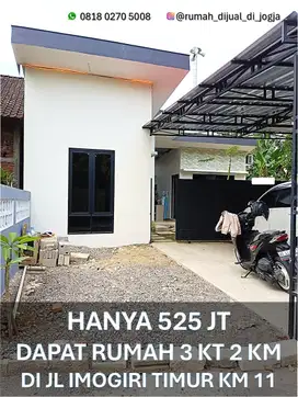 Rumah Dijual di Jl Imogiri Timur KM 11 dekat Stadion Sultan Agung