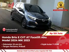[ GARANSI 5TH ] Honda Brio E CVT AT Facelift Abu 2023/2024