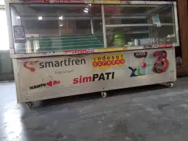 Etalase bekas konter