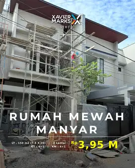 Rumah Mewah, New Gress dan Strategis di Manyar, Surabaya
