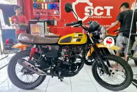 JualCpt90%LikeNew PjkMar26 KAWASAKI W175TR 2021 W175 TR KUNING