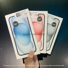 APPLE IPHONE 15 128GB BLUE, PINK, BLACK GARANSI RESMI 1 TAHUN #GPS