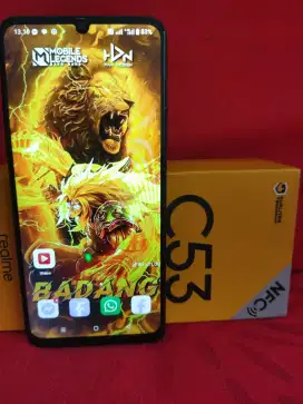 Realme c53 NFC ram 6gb/128gb lengkap mulus segel layar poni 6,5