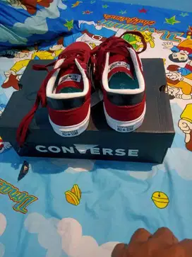 Sepatu Sneakers Pria CONVERSE BOULEVARD OX RED ORIGINAL
