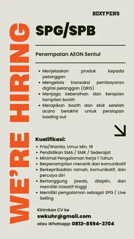 SPG/SPB Boxypens AEON Sentul