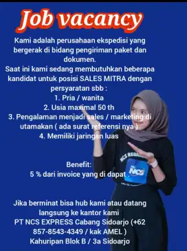 Di cari sales / marketing mitra