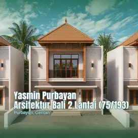 Purbyan, Gentan - Rumah Arsitektur Bali 2 Lantai Mewah Tipe 75/193