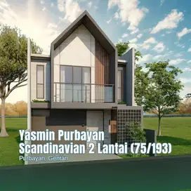 Purbyan, Gentan - Rumah Scandinavian 2 Lantai Tipe 75/193 dengan Kolam