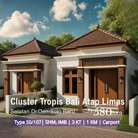 Solo Baru, Sukoharjo - Cluster Tropis Bali SHM Tipe 50/107 Selatan Dr.