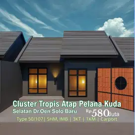 Solo Baru, Sukoharjo - Cluster Tropis Modern SHM Tipe 50/107