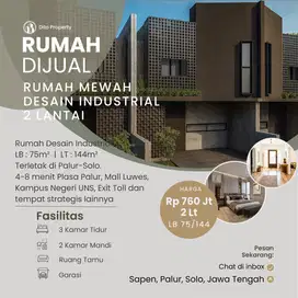 Rumah 2Lt Industrial Style di Jaten Solo, 5-9mnt Toll_Kawasan Industri