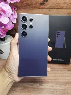 Samsung s24 ultra 256 violet ex sein indo mulus fullset lengkap orii