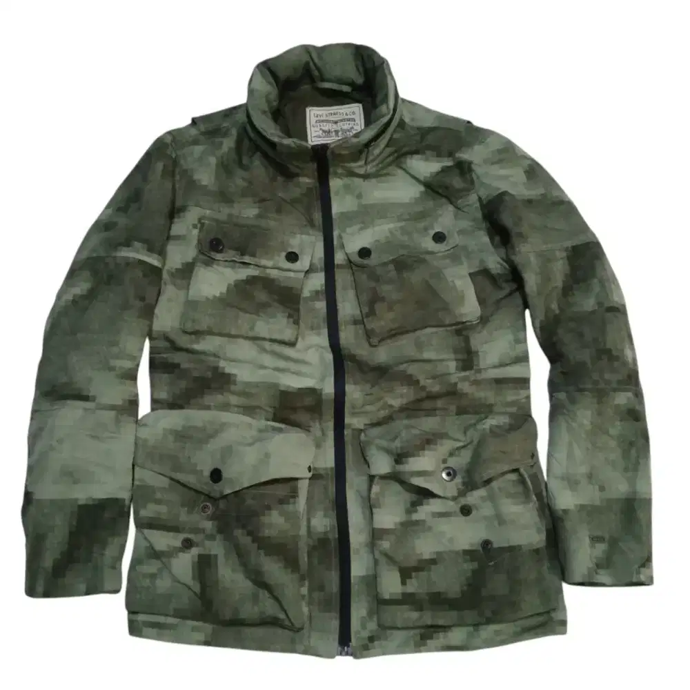 LEVI' STRAUSS & CO Canvas  CAMUFLASE Parka Military Style Jacket