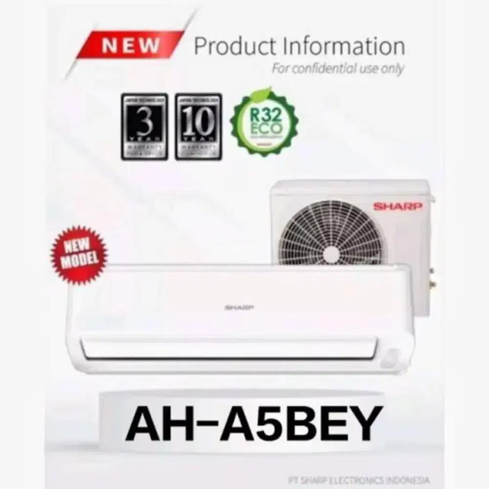 Bisa Cicilan.Sharp Ac 1/2Pk Garuda Series (AH-A5BEY) 0,5pk~Garuda Wing