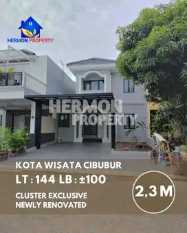 Rumah modern Exclusive Siap Huni Bisa KPR di Kota Wisata Cibubur