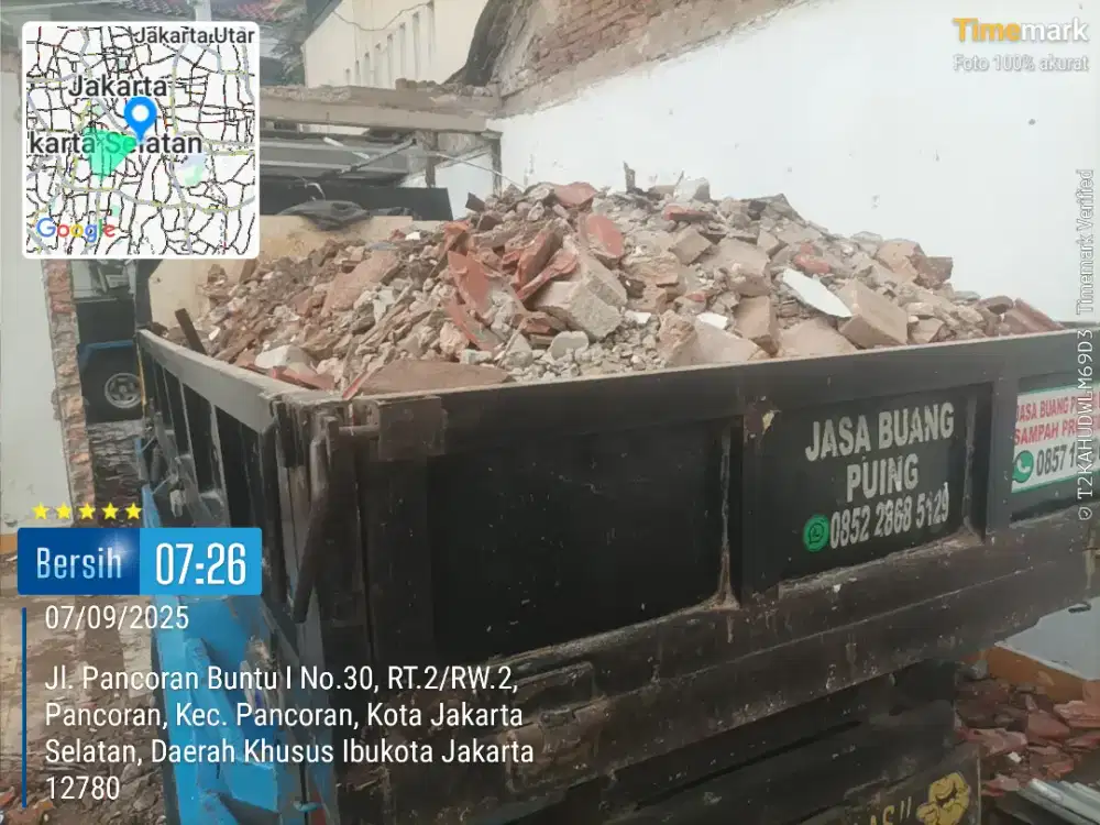 Jasa buang puing dan sampah