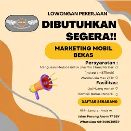 Cari Marketing Mobil Bekas Wanita Bisa Medsos