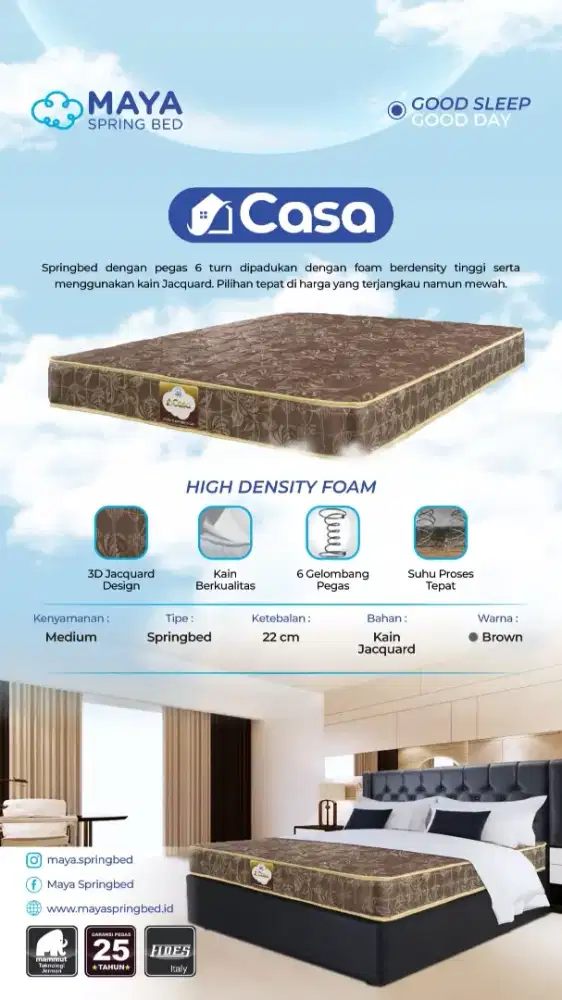 Pertama Berani Kasik Garansi 25th Ks Sprg Maya tipe Casa