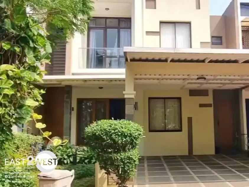 Dijual Rumah Cluster Primavera Foresta BSD City Tangerang Bagus Nyaman Siap Huni Lokasi Hijau Asri Strategis
