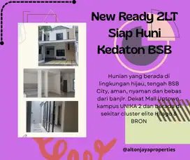 Rumah 2LT Gress Belum Pernah Di Huni BSB City Kedaton Dibawah 2M