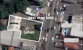 Disewa Tanah Lahan Gudang Komersil Pinggir Jalan Ciputat Tangerang