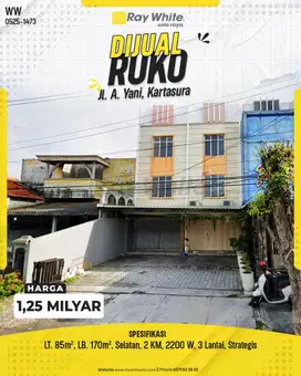 Dijual Ruko 3 Lantai Siap Pakai Harga Murah Dekat Kampus UMS Solo